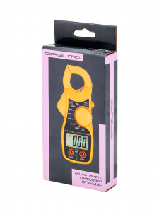 Мультиметр цифровой, клещи токовые тестер электрический Орбита OT-INM34